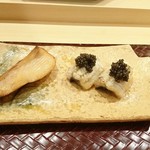 鮨 鈴木 - まな鰹の西京焼き、鰻の白焼きにキャビア