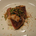 リストランテ ラ・バリック トウキョウ - メジマグロと根菜のサラダ仕立てガルムソースマグロのからすみ添え