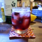 灯 - ブルーベリー酒のソーダ割り