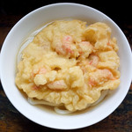 手打うどん 松岡 - かけそのまま+かき揚げ