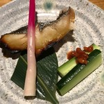 Aburiya Shokudou - 銀鱈の西京焼き。焼き上がりと盛り付けに、技術を感じます。