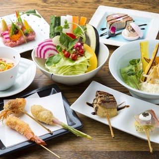 新丸ビル店オリジナル串揚げコース