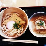 道の駅 あらぎの里 - こんにゃくうどん　冷奴