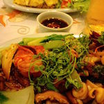 Gold fish RESTAURANT - 魚介や野菜がふんだんに入った具沢山焼きそば