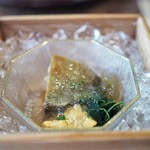 松川 - 鮑　青森紫雲丹　出汁ジュレ