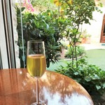 待合室でフレーバーティー