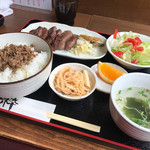 あっかんべぇ - でらたん焼き定食 １９４０円＋タン２倍１３００円