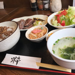 あっかんべぇ - 仙台風牛たん定食１２９０円＋たん１．５倍５４０円