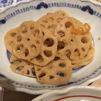 割烹本山サカナ - れんこんのきんぴら。シャキシャキです！