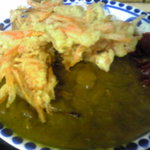 ねぎどん - カレー人参天トッピング