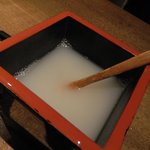 手打蕎麦 むとう - 蕎麦湯　アップ