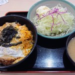 松のや - かつ丼は、卵に火が入りすぎでした。