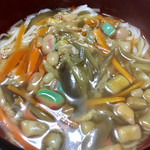 Shin Chaya - お麩と「白石温麺（うーめん）」を使う、宮城の郷土料理の１つ「おくずかけ」♫