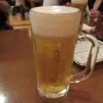 kushikatsuyafumikatsu - 取りあえずのビールで先ずは乾杯です。