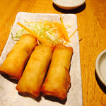 真鯛らーめん まるき - ミニ春巻き