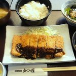 かごの屋 - 日替り昼膳 \819　（ミルフィーユとんかつ、和風タラモサラダ、旨だしうどん）