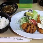 Youshoku No Mise Miki - 「ミックスフライ定食」（８５０円込）（２０１７年８月）