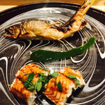 はらまさ - 鮎と青鰻のかば焼き