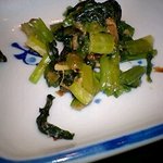 四川 浅野 - 漬物は高菜とおかかで和えた物