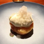 TACUBO - 桃のコンポートと桃のアイス ミントのグラニテ