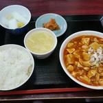 香港屋 - 麻婆豆腐セット５４０円。