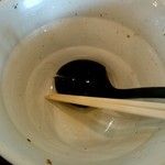 麺場 ふうらいぼう - 完食。間違いなく旨い！