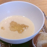 祇園おくむら - 桃のポタージュ（2017/08）