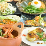 Asian dining cafe amoe - asia一周コース☆　全８品で7ヶ国を旅するtravelコースです♪