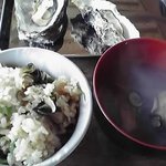 世古牡蠣店 - ご飯とお吸い物