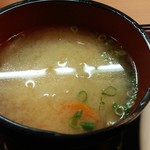 とんかつ 粟島 - 豚汁。