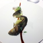 レフェルヴェソンス - 夏〜　鮎をうるかの香りで、枝豆、米酢、芋茎