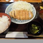 とんかつ武蔵野 - 肥後あそび豚ロース（定食）