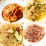 アカリ バル - ランチメニュー:本日のパスタ(A)、もちもちパスタが好評です！(日替わりで1種類提供)