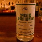 バー ル・サロン - アルコール度数96%のポーランドのウォッカ「スピリタス」