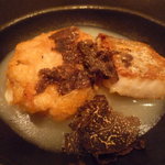 アクア パッツァ - 太刀魚とタラの白子、トリュフがけ