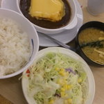 松屋 - チーズハンバーグ定食【５８０円】