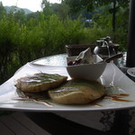 ガーデンカフェ フォーリア - 小倉抹茶パンケーキ