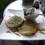 ガーデンカフェ フォーリア - 小倉抹茶パンケーキ