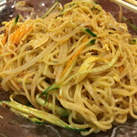 悠香園 - 混ぜた直後の冷やし坦々麺