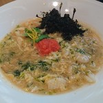 あんぷく - 磯の香りの海鮮明太玉子とじうどん