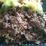 おべんと味光 - 「おべんと あじみつ」　とり天焼肉弁当