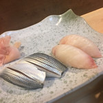 いま井寿司 - 小肌とシマアジ