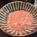 はらまさ - 塩辛でお刺身をいただくってステキ。