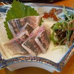 みかく寿司 - アジ刺身：600円