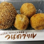 つばめグリル DELI - スコッチエッグ 280円、ポテトと牛肉のコロッケ80円×3