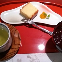 長崎卓袱浜勝 - 甘味はカステラとぜんざい