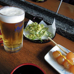 大自然の里 吾妻庵 - 生ビール600円