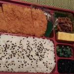 Tonkatsu Maisen - お肉だけでなくご飯も美味しいお弁当。モリモリいくべし。