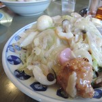 江山楼 - 王さんの特上皿うどん（細麺）