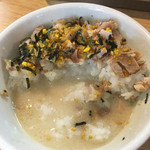 博多 豚十郎 - チャーシュー飯のスープ割り